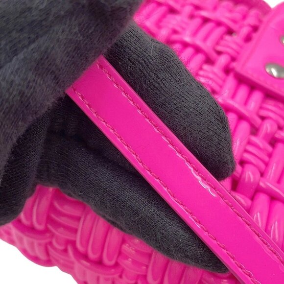 BALENCIAGA Bistro 2wayBag Size XXS Patent Leather Flow Pink - Picture 12 of 16